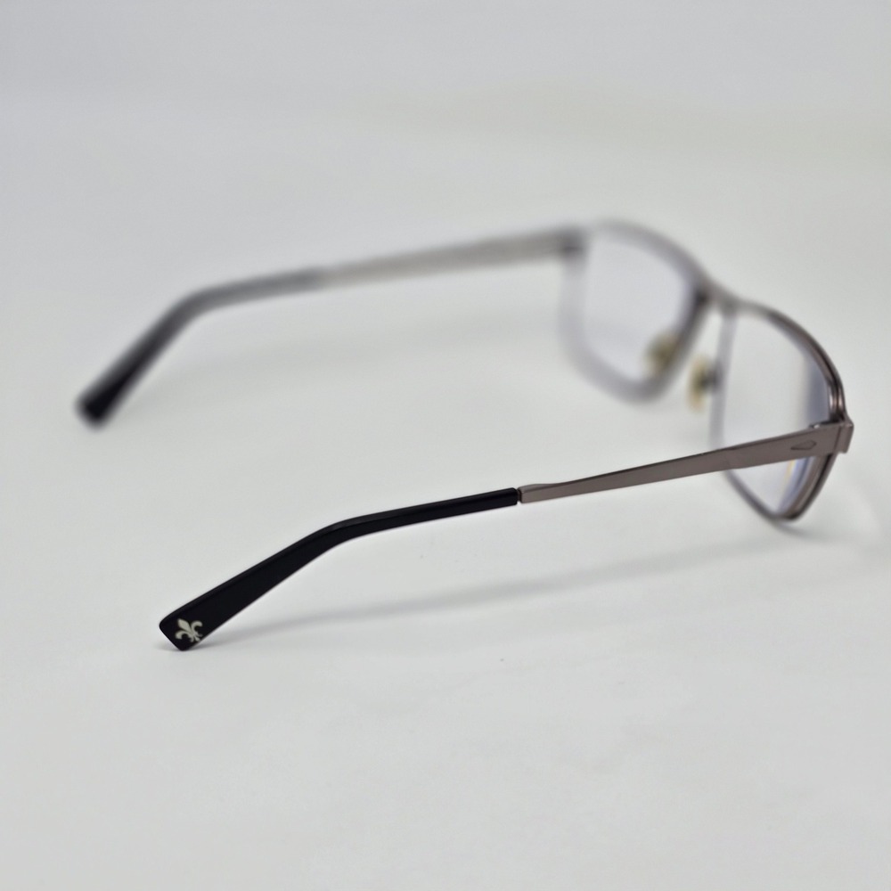 Seraphin Dawson Eyeglasses Frames Handmade Japan Rectangular Gunmetal 56-17-150 - Picture 5 of 7